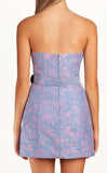 Strapless Floral Sheath Homecoming Dress Short Prom Party HZ0307