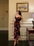 Gorgeous Mermaid Spaghetti Straps Pink Black Date Night Dress Prom Dresses Birthday Outfits, HZ0307