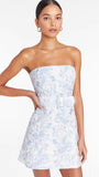 Pretty Floral Homecoming Dresses Short Graduation Dress Strapless Prom Dresses HZ0307