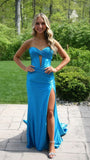 Sage Green Mermaid Prom Dress, Sweetheart Long Party Dress With HZ0307