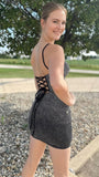 Spaghetti Straps Bodycon Homecoming Dresses, Glitter Sequin Mini Party HZ0307