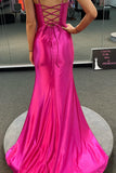 Simply Straps Fuchsia Mermaid Long Party HZ0307